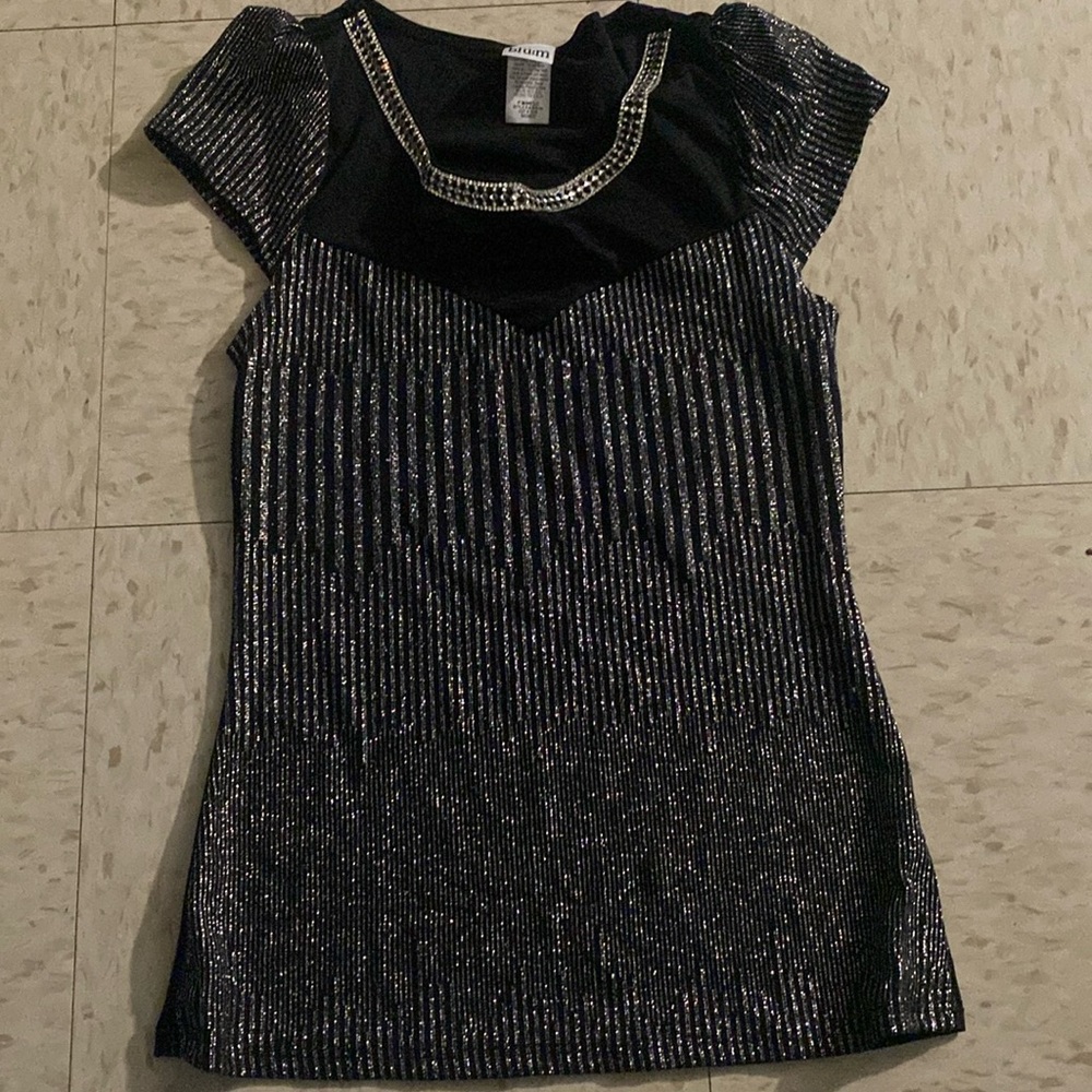 Silver design all black in the back